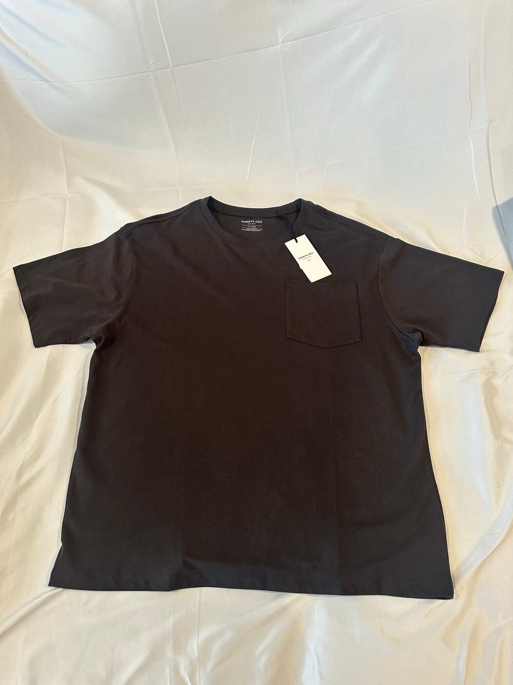 Kenneth Cole New York Charcoal Gray Crewneck Pocket T-Shirt Men's XL NWT